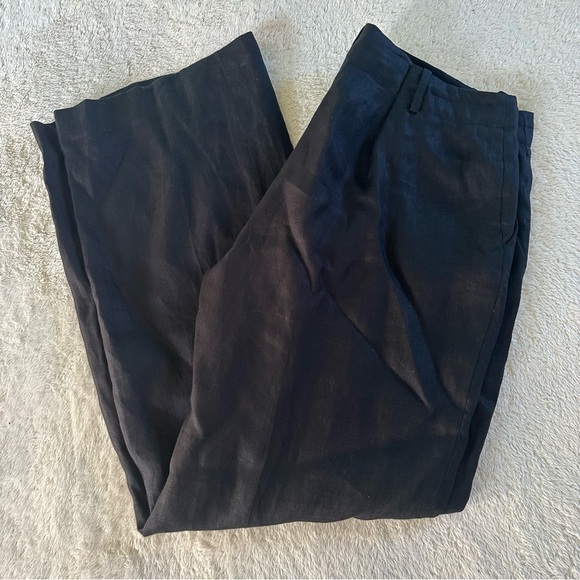 Lauren Ralph Lauren Sanderson 100% Linen Trouser Pants sz 16 - Picture 2 of 7